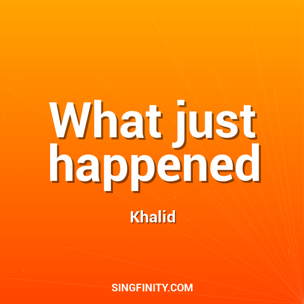 Artwork for What just happened