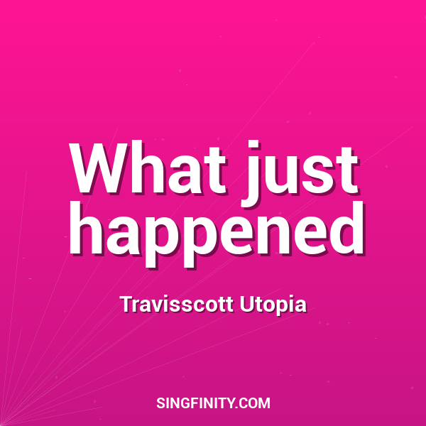 Artwork for What just happened