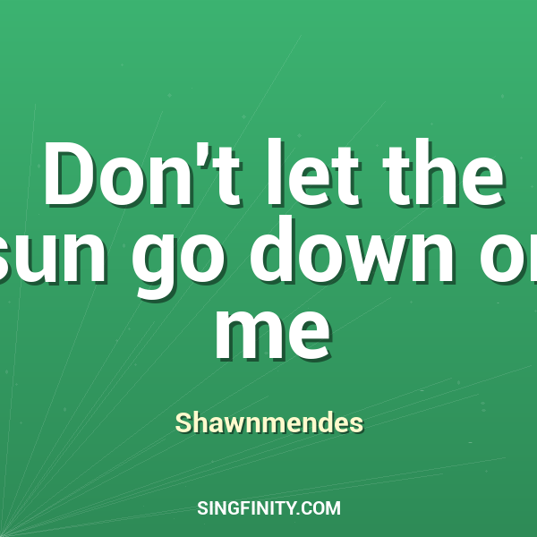 Artwork for Don't Let The Sun Go Down On Me