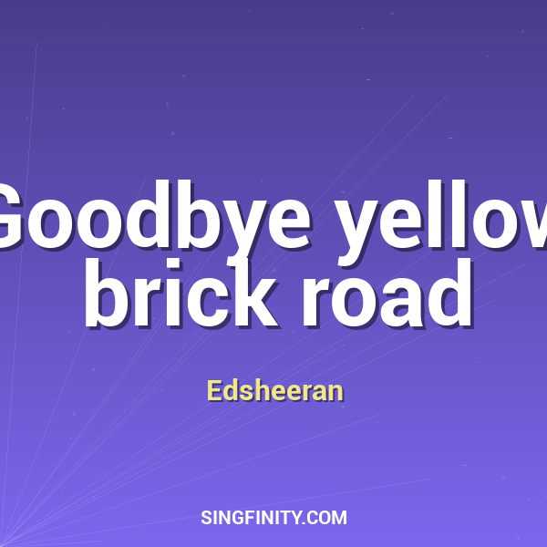 Artwork for Goodbye Yellow Brick Road