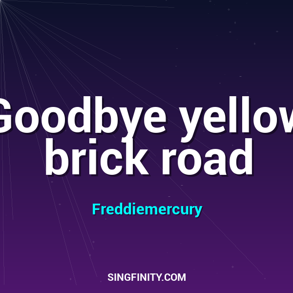 Artwork for Goodbye Yellow Brick Road