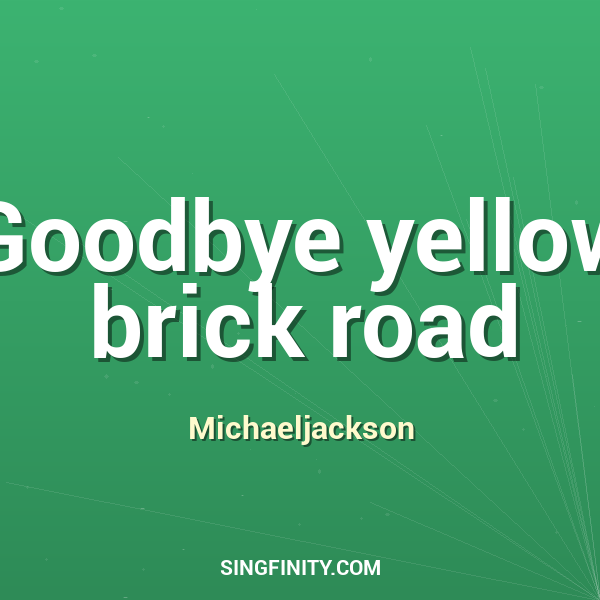 Artwork for Goodbye Yellow Brick Road
