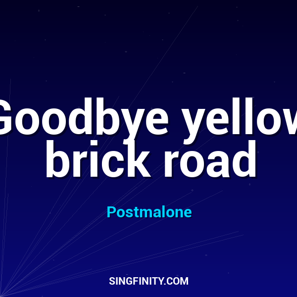 Artwork for Goodbye Yellow Brick Road