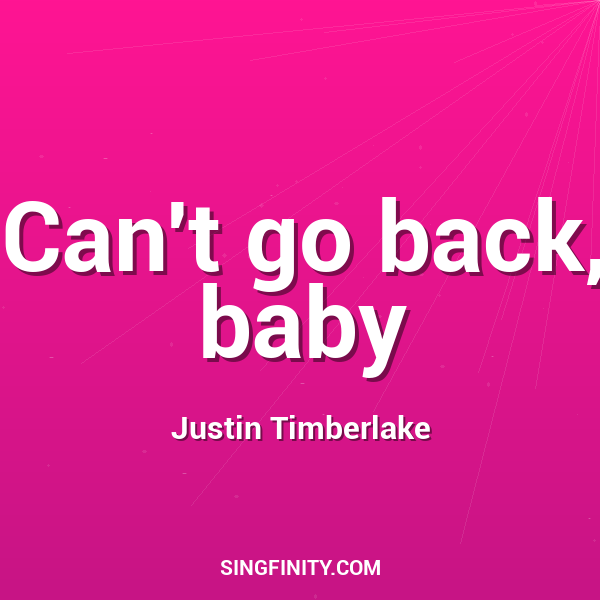 Artwork for Can't go back, baby