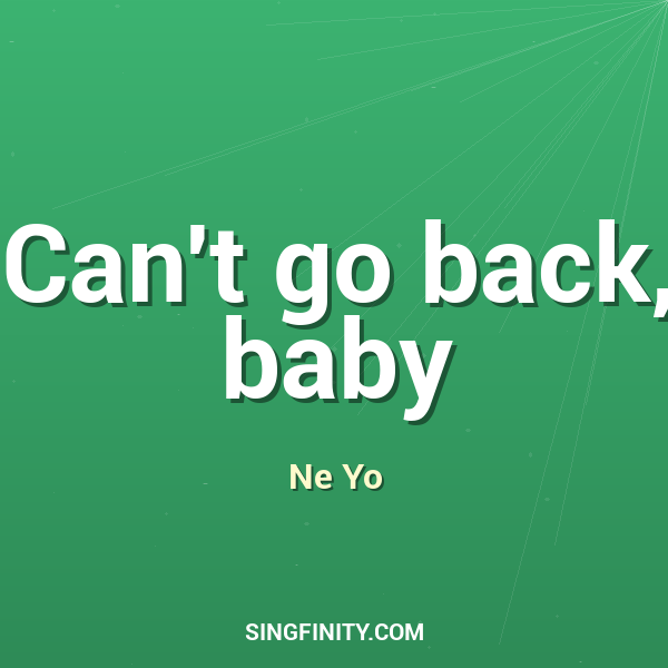 Artwork for Can't go back, baby