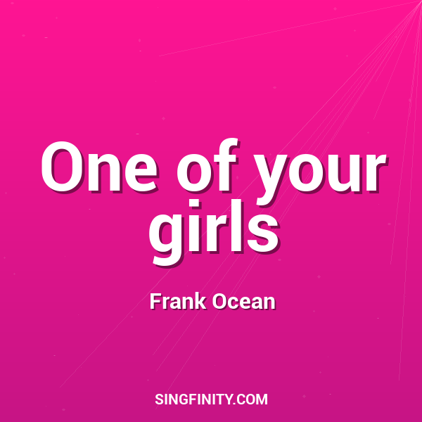 Artwork for One of your girls