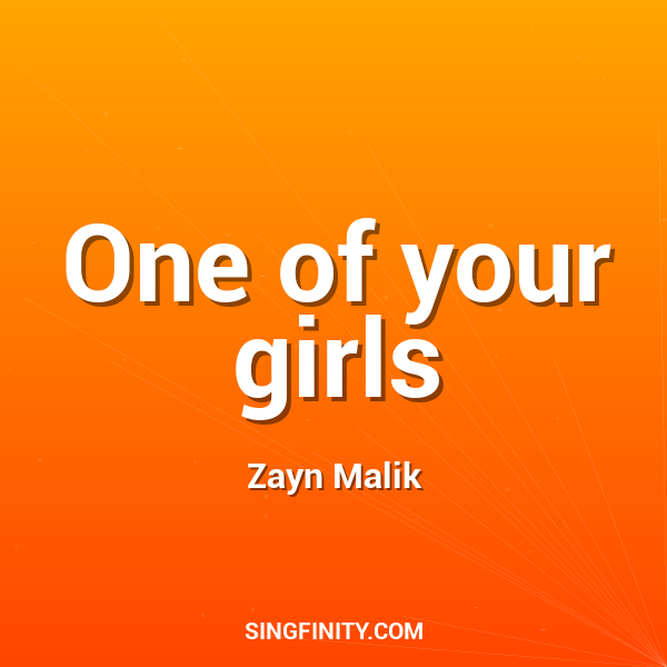 Artwork for One of your girls