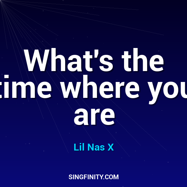 What's the time where you are