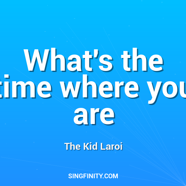 Artwork for What's the time where you are