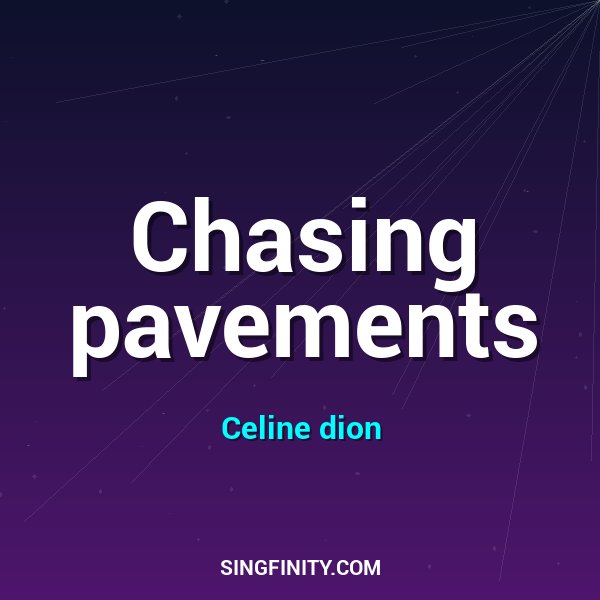 Artwork for Chasing pavements