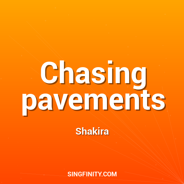 Chasing pavements