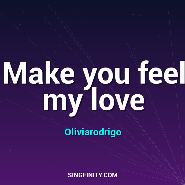 Artwork for Make you feel my love