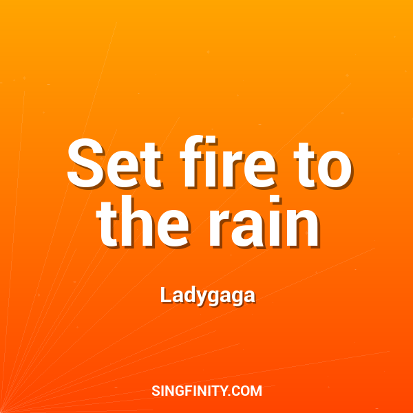 Artwork for Set fire to the rain