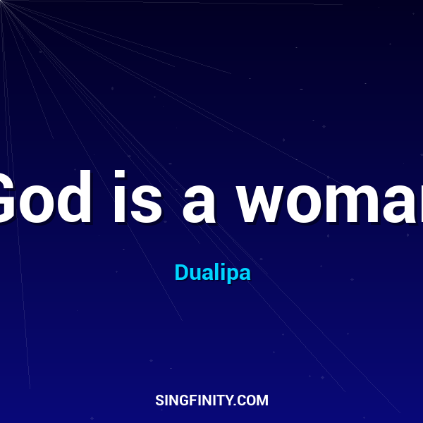 Artwork for God is a woman