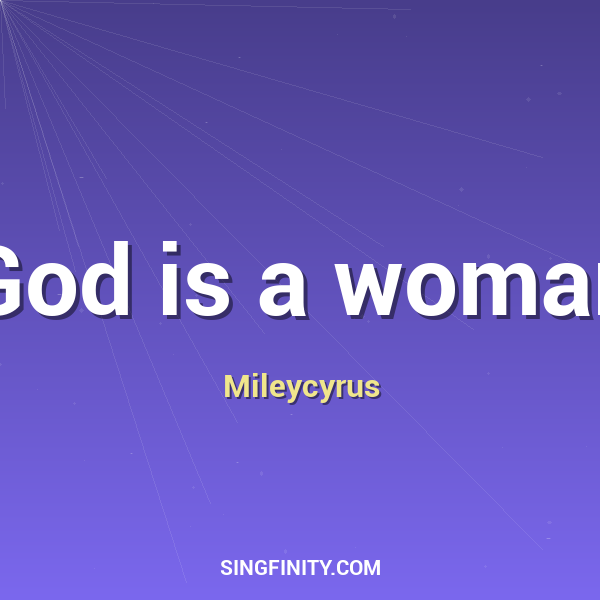 Artwork for God is a woman