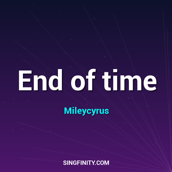 End of time