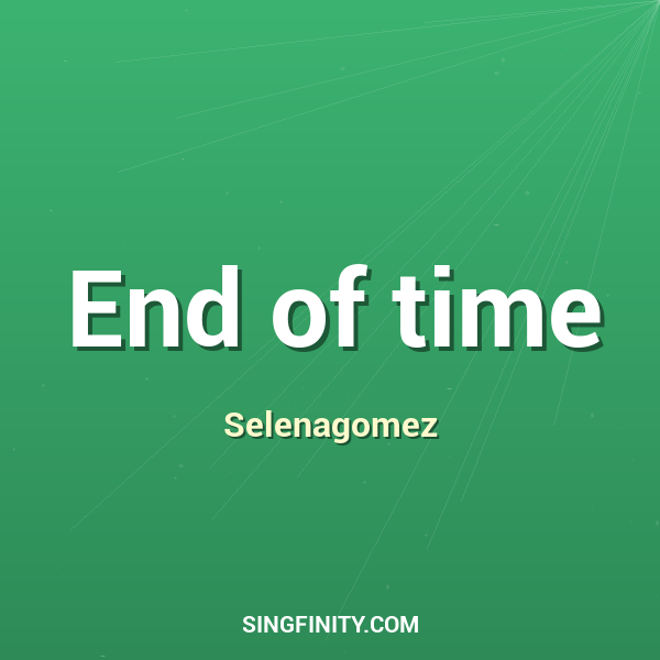 Artwork for End of time