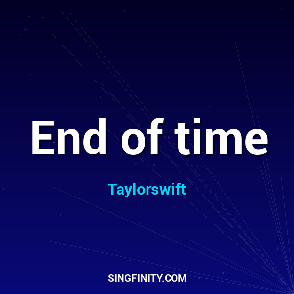 Artwork for End of time