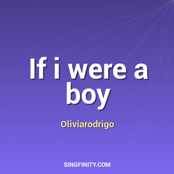 If i were a boy