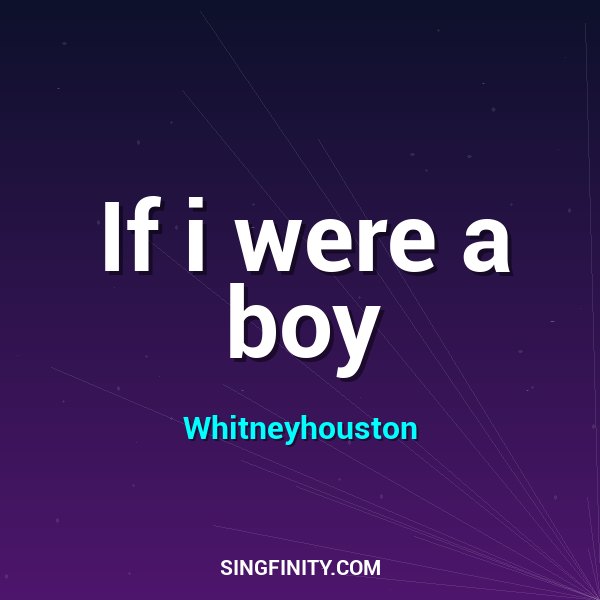 If i were a boy