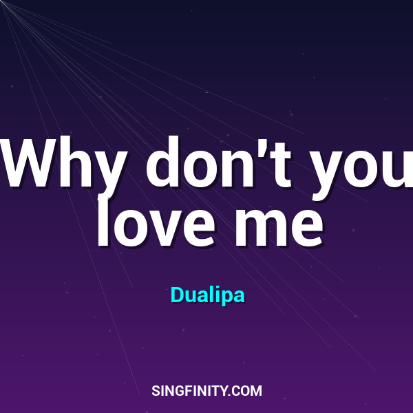 Artwork for Why don't you love me